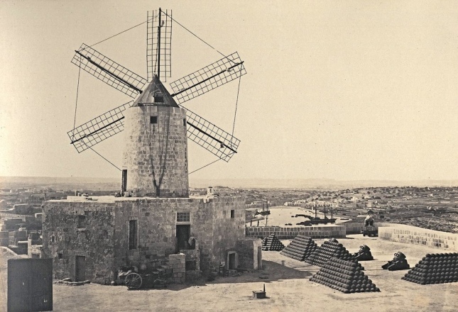 St. Michael's bastion Valletta Malta circa 1870s