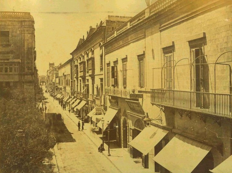 Strada Reale Valletta Malta 1883
